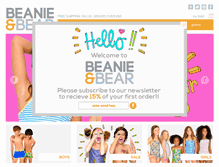 Tablet Screenshot of beanieandbear.com